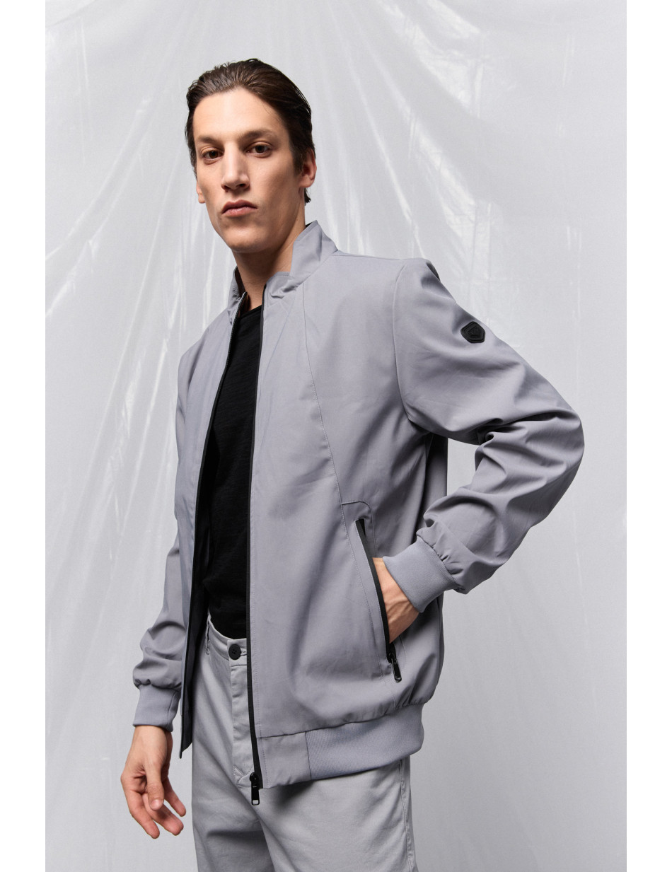 Biston fashion ανδρικό bomber πανωφόρι με γιακά