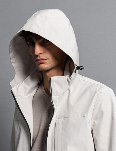 Biston fashion ανδρικό πανωφόρι με κουκούλα