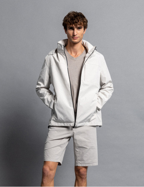 Biston fashion ανδρικό πανωφόρι με κουκούλα