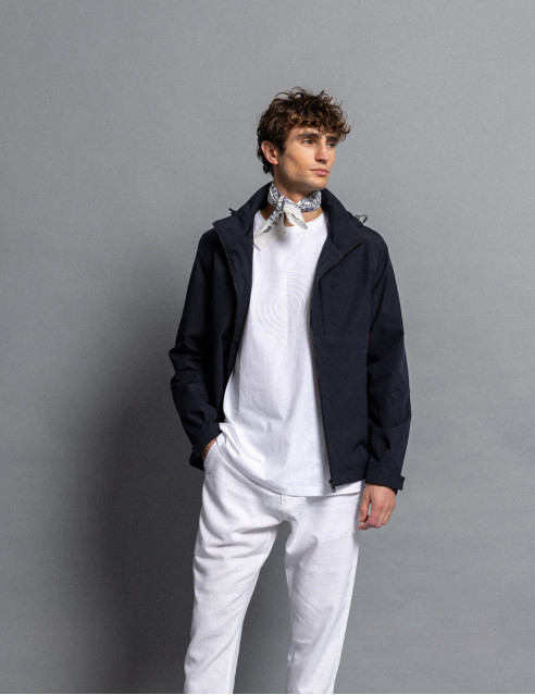 Biston fashion ανδρικό πανωφόρι με κουκούλα