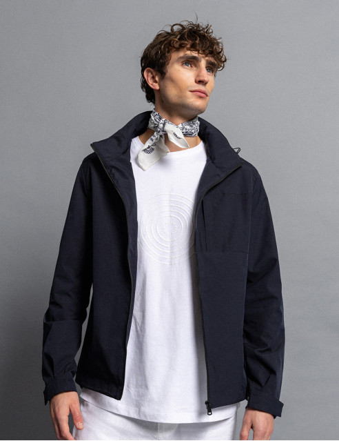 Biston fashion ανδρικό πανωφόρι με κουκούλα