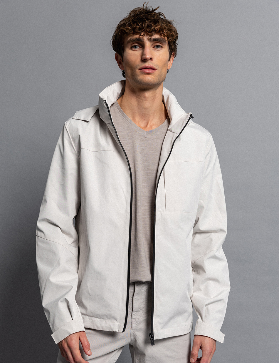Biston fashion ανδρικό πανωφόρι με κουκούλα