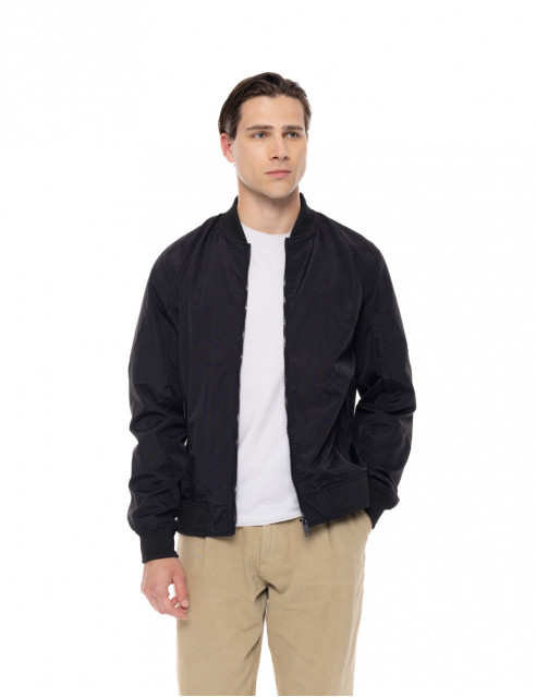 Biston fashion ανδρικό bomber πανωφόρι με γιακά