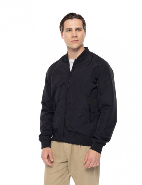 Biston fashion ανδρικό bomber πανωφόρι με γιακά