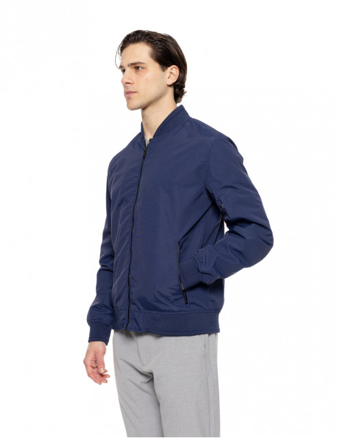Biston fashion ανδρικό bomber πανωφόρι με γιακά