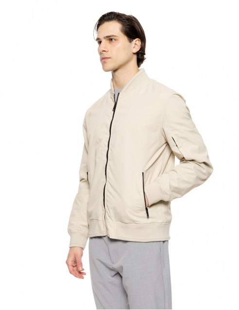 Biston fashion ανδρικό bomber πανωφόρι με γιακά