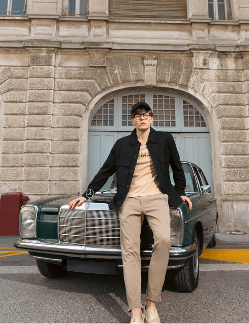 Smart fashion ανδρικό πανωφόρι τύπου sacket