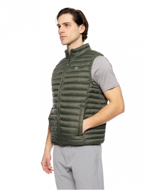 Biston fashion ανδρικό ultra light αμάνικο μπουφάν με γιακά
