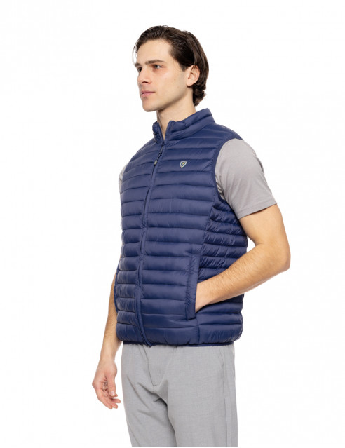 Biston fashion ανδρικό ultra light αμάνικο μπουφάν με γιακά