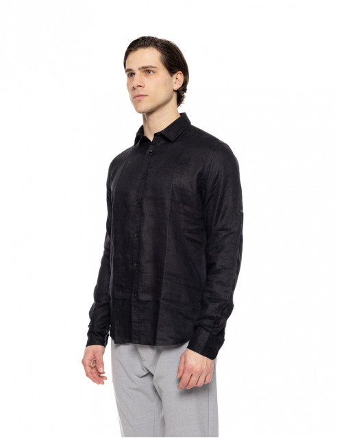 Smart fashion ανδρικό λινό πουκάμισο με γιακά