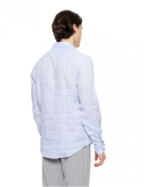 Smart fashion ανδρικό λινό πουκάμισο με γιακά