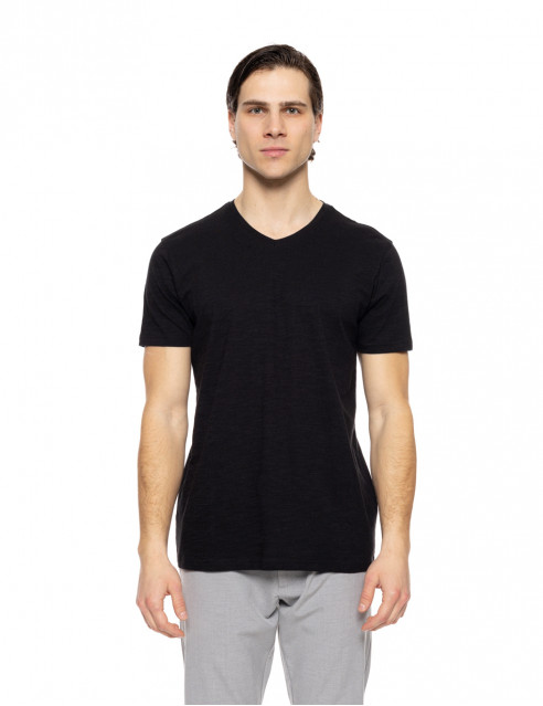 Smart fashion ανδρικό t-shirt με V λαιμό