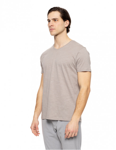 Smart fashion ανδρικό t-shirt με V λαιμό