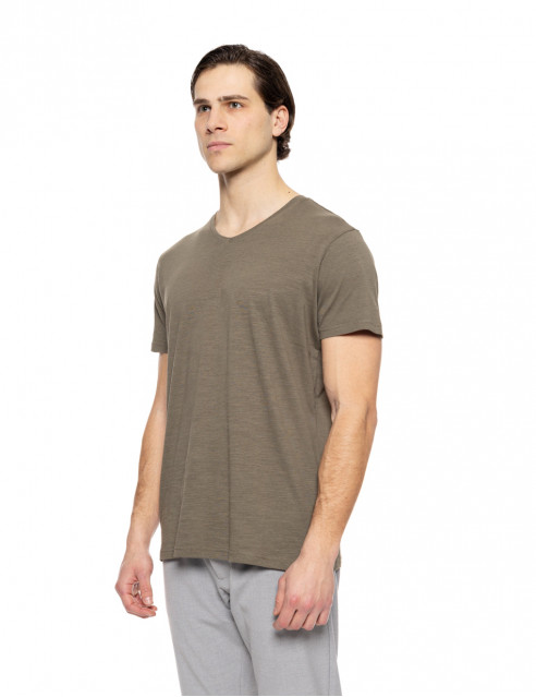 Smart fashion ανδρικό t-shirt με V λαιμό