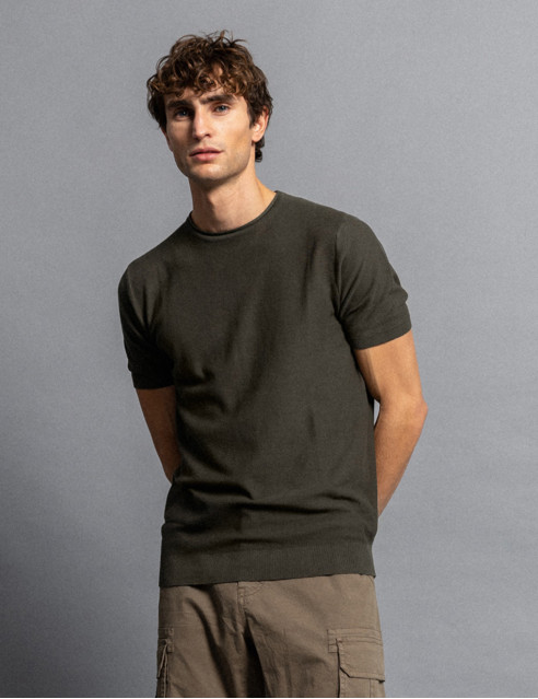 Smart fashion ανδρικό πλεκτό t-shirt
