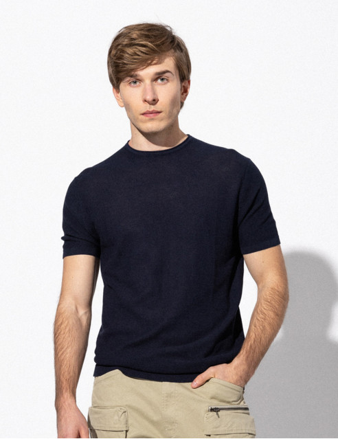 Smart fashion ανδρικό πλεκτό t-shirt