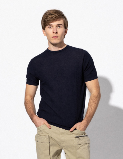 Smart fashion ανδρικό πλεκτό t-shirt