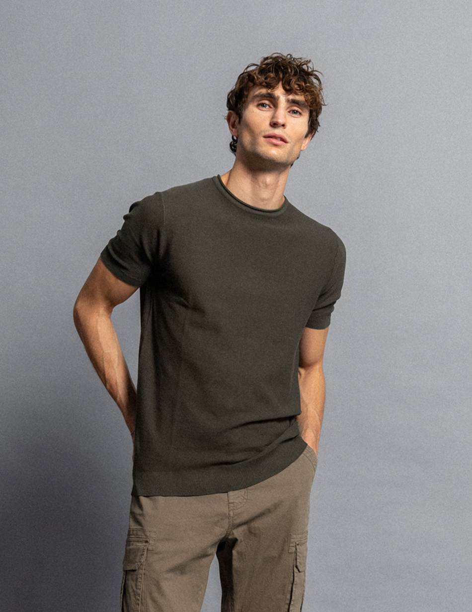 Smart fashion ανδρικό πλεκτό t-shirt