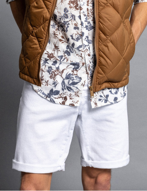 Biston fashion ανδρική 5τσεπη τζιν βερμούδα