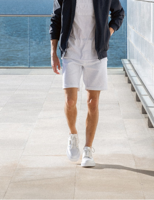 Biston fashion ανδρική 5τσεπη τζιν βερμούδα