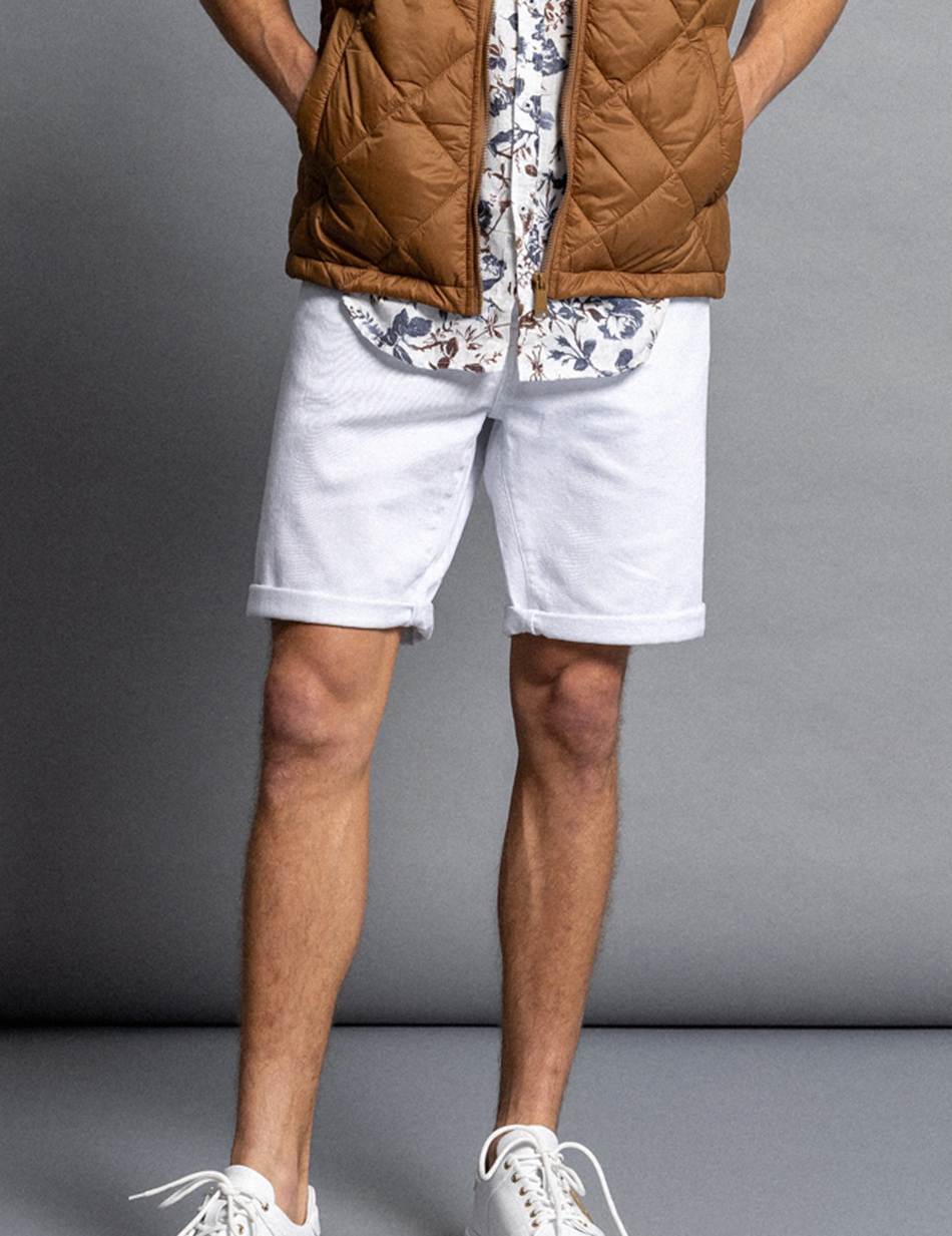 Biston fashion ανδρική 5τσεπη τζιν βερμούδα