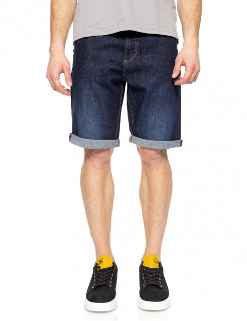 Biston fashion ανδρική 5τσεπη τζιν βερμούδα
