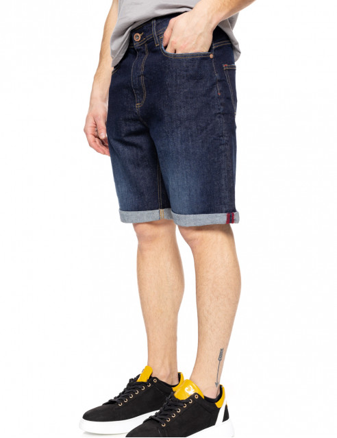 Biston fashion ανδρική 5τσεπη τζιν βερμούδα