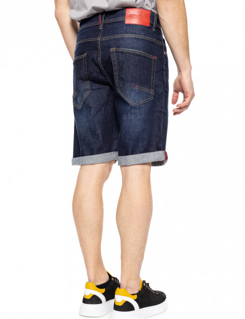 Biston fashion ανδρική 5τσεπη τζιν βερμούδα