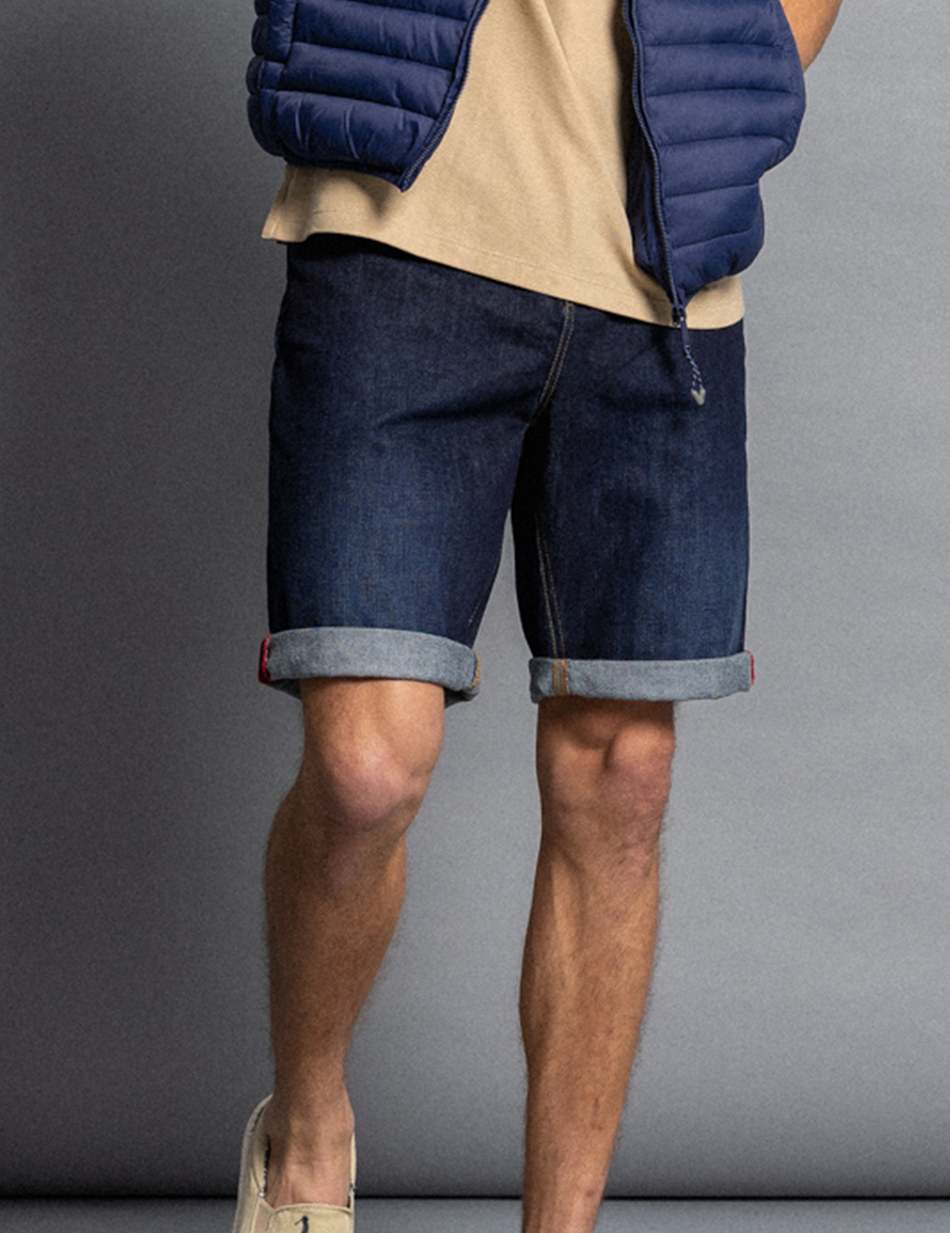 Biston fashion ανδρική 5τσεπη τζιν βερμούδα