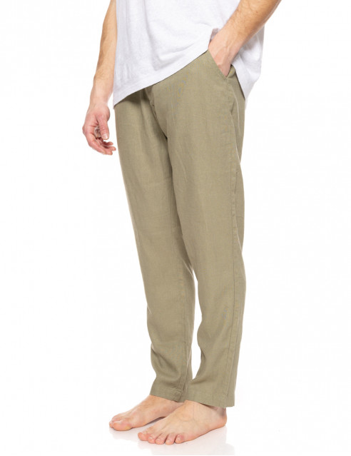 Biston fashion ανδρικό λινό παντελόνι chinos