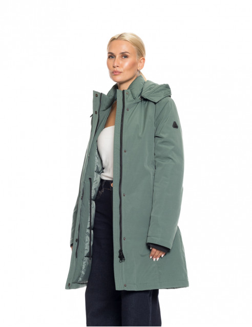 Splendid fashion γυναικείο demi μπουφάν με κουκούλα