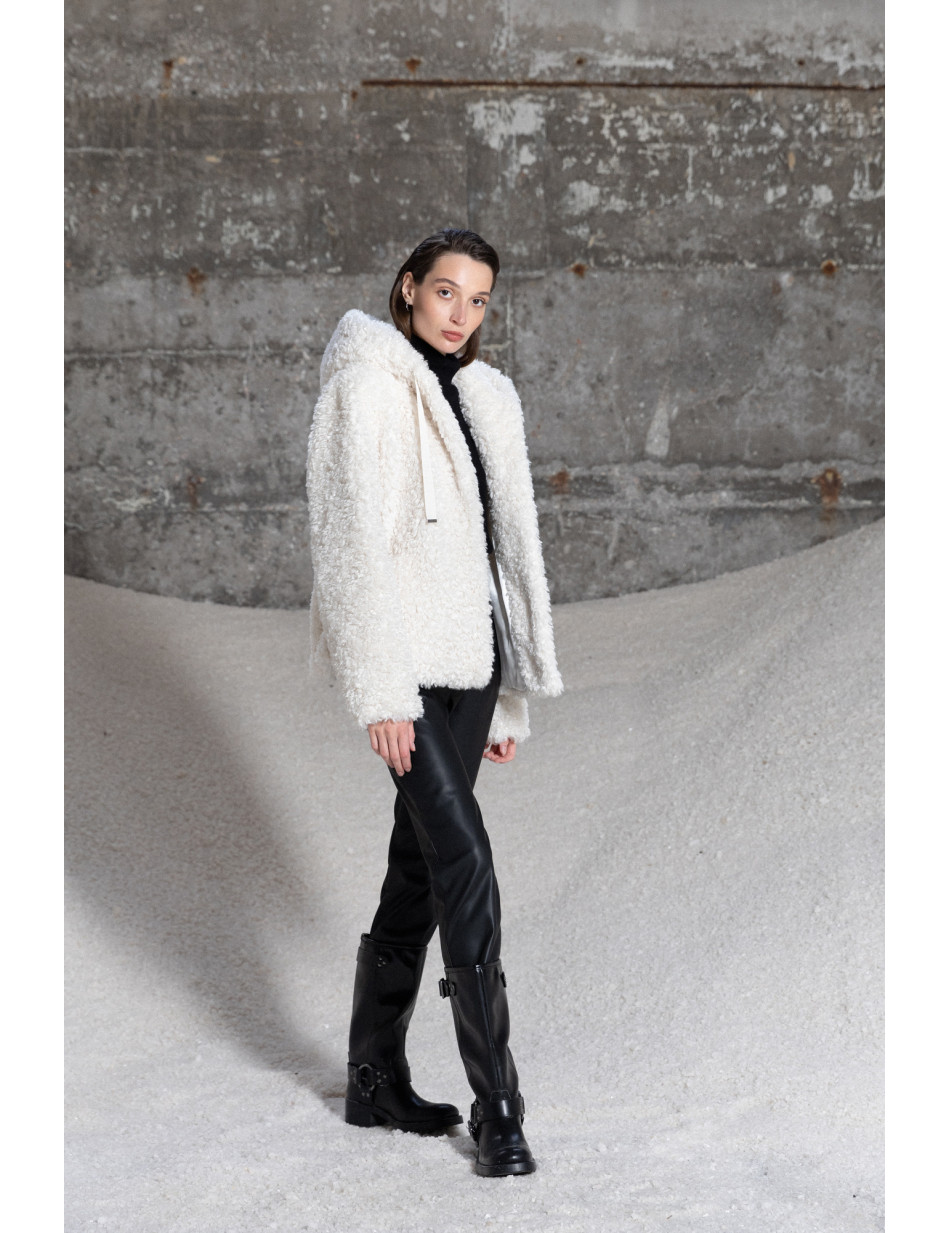 Splendid fashion γυναικείο κοντό λούτρινο πανωφόρι