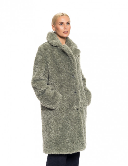 Biston fashion γυναικείο λούτρινο πανωφόρι