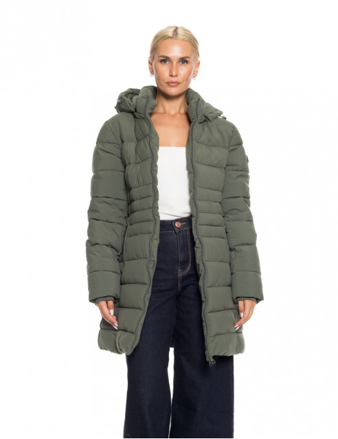 Splendid Fashion γυναικείο ντεμί μπουφάν με αποσπώμενη κουκούλα