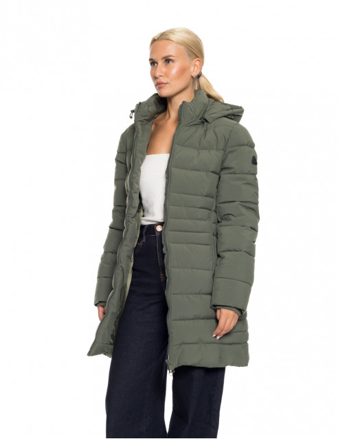 Splendid Fashion γυναικείο ντεμί μπουφάν με αποσπώμενη κουκούλα