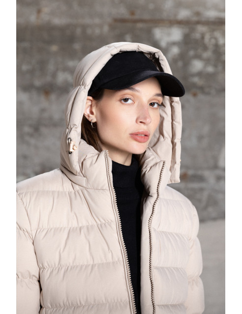 Splendid Fashion γυναικείο ντεμί μπουφάν με αποσπώμενη κουκούλα