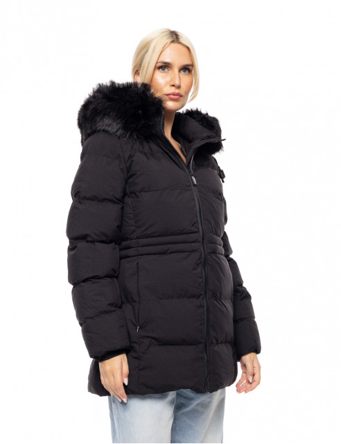 Biston fashion γυναικείο demi μπουφάν με αποσπώμενη κουκούλα