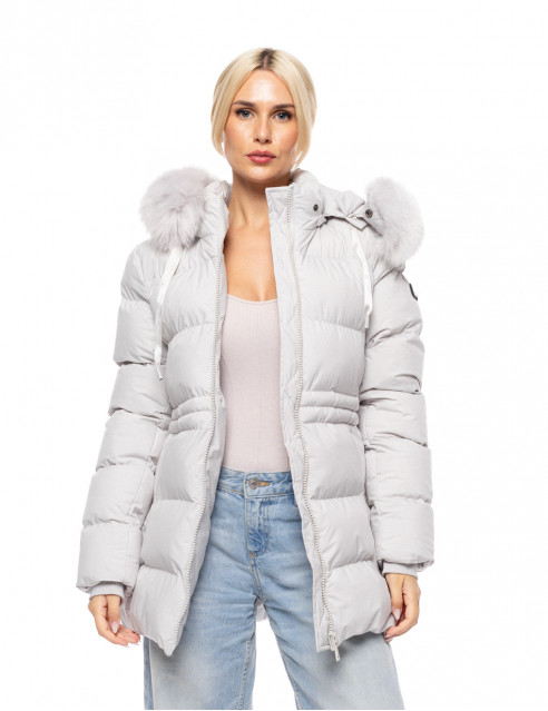Biston fashion γυναικείο demi μπουφάν με αποσπώμενη κουκούλα