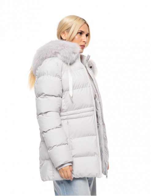 Biston fashion γυναικείο demi μπουφάν με αποσπώμενη κουκούλα