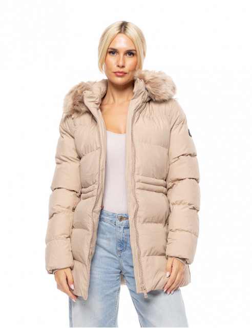 Biston fashion γυναικείο demi μπουφάν με αποσπώμενη κουκούλα