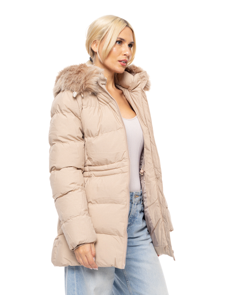 Biston fashion γυναικείο demi μπουφάν με αποσπώμενη κουκούλα