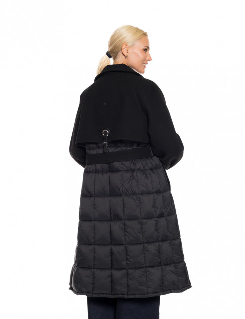 Biston fashion γυναικείο μακρύ πανωφόρι με ζώνη