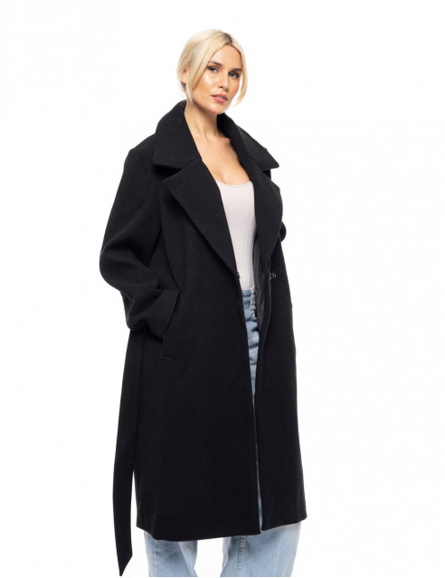 Splendid fashion γυναικείο μακρύ μάλλινο πανωφόρι