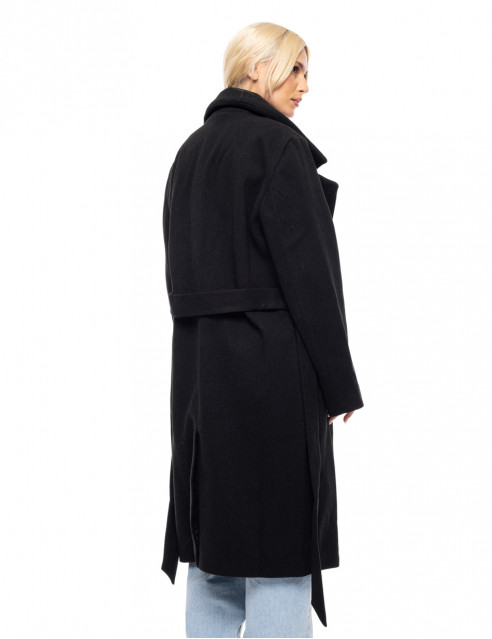 Splendid fashion γυναικείο μακρύ μάλλινο πανωφόρι