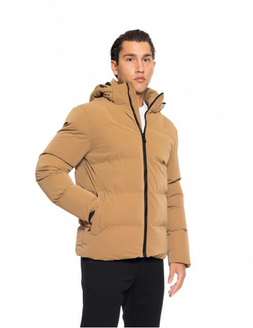 Βiston fashion ανδρικό κοντό μπουφάν με αποσπώμενη κουκούλα