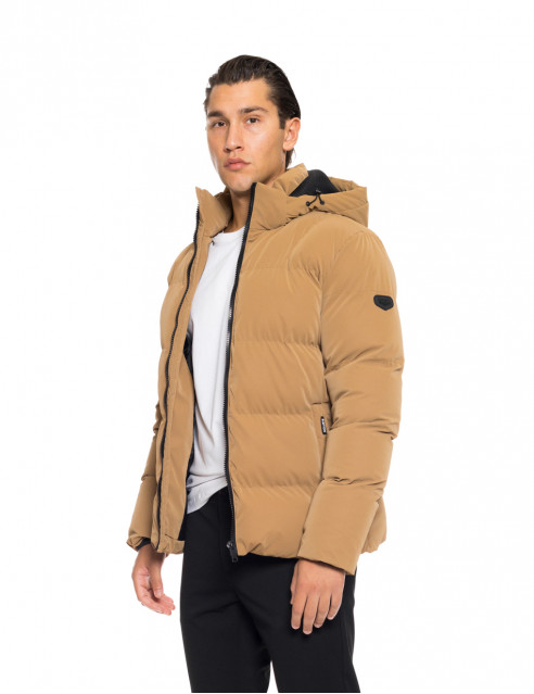 Βiston fashion ανδρικό κοντό μπουφάν με αποσπώμενη κουκούλα
