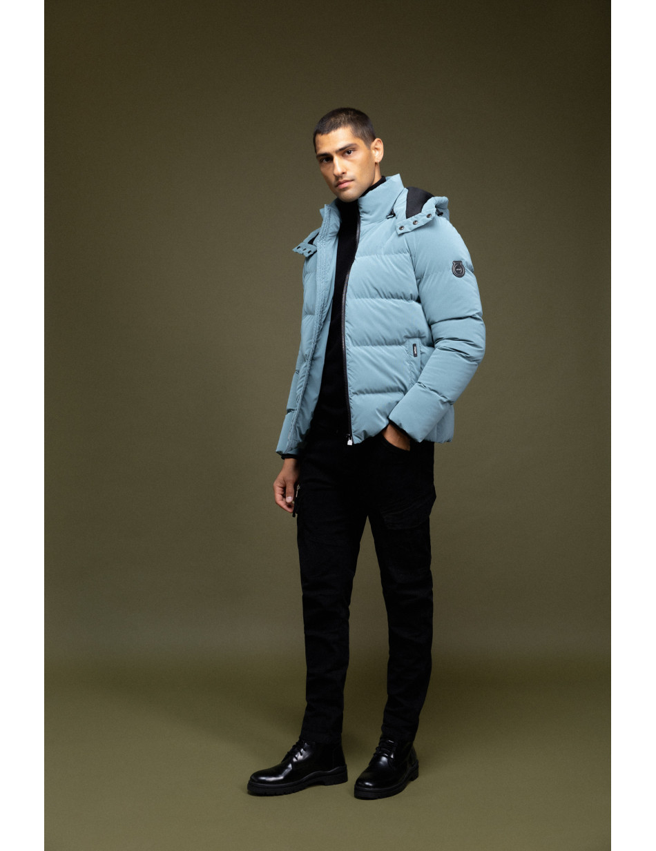 Βiston fashion ανδρικό κοντό μπουφάν με αποσπώμενη κουκούλα