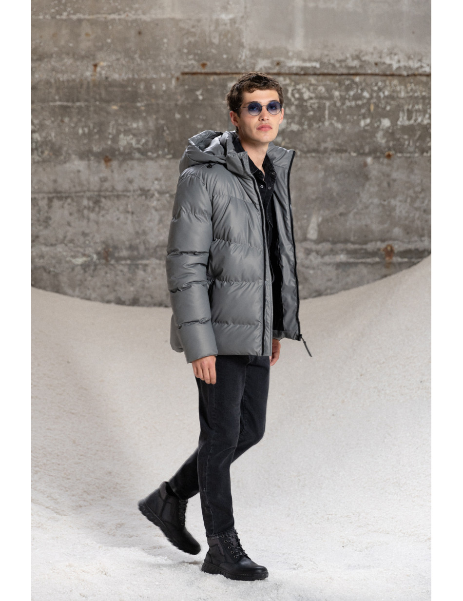 Splendid fashion ανδρικό κοντό μπουφάν με αποσπώμενη κουκούλα