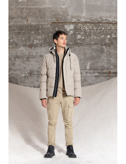 Splendid fashion ανδρικό κοντό μπουφάν με αποσπώμενη κουκούλα