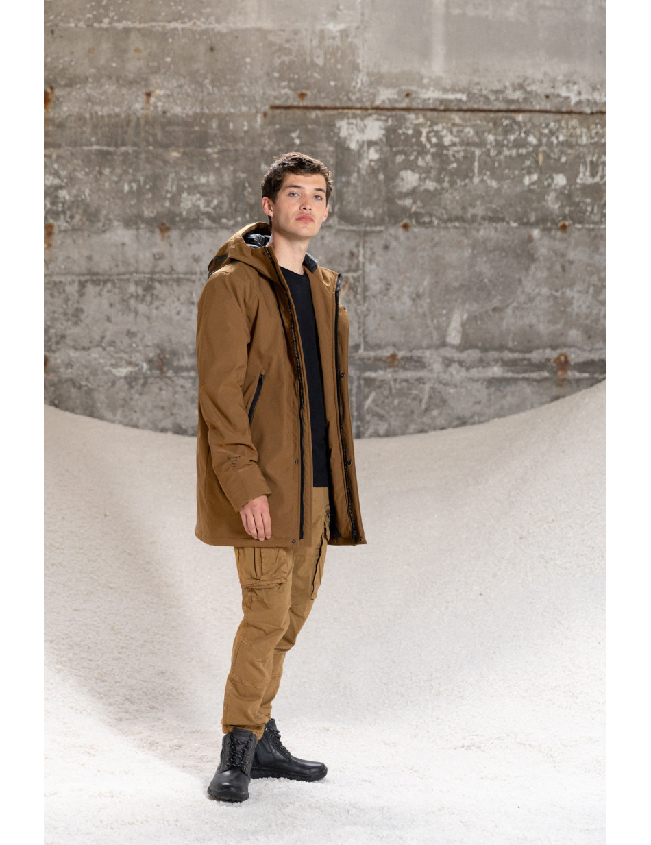 Splendid fashion ανδρικό demi μπουφάν με ενσωματωμένη κουκούλα